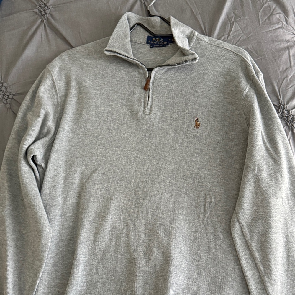 Polo Ralph Lauren Gray Quarter-Zip Pullover